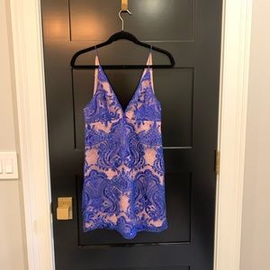 Free People Night Shimmers Mini Dress - Size 2